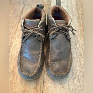 Twisted x brown chukka driving boots. Most comfortable boot I’ve only worn once.